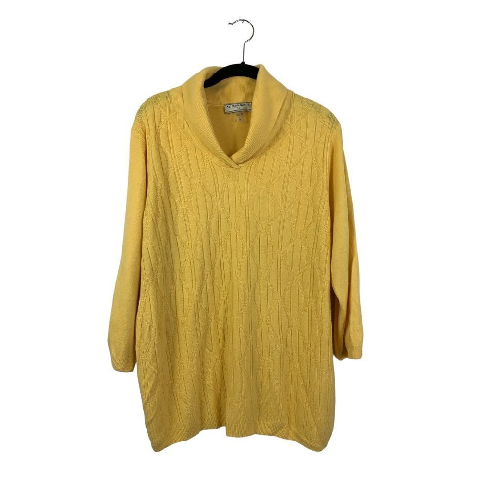 Allison Daley Women's Canary Yellow Long Sleeve Top
